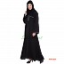 Simple Black Abaya- Nida Fabric Simple Black Abaya- Nida Fabric