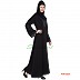 Simple Black Abaya- Nida Fabric Simple Black Abaya- Nida Fabric