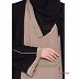 Double layered Abaya- Black and Beige  Double layered Abaya- Black and Beige