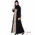 Double layered Abaya- Black and Beige  Double layered Abaya- Black and Beige
