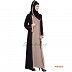 Double layered Abaya- Black and Beige  Double layered Abaya- Black and Beige