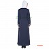 Simple Blue Abaya- Nida Fabric Simple Blue Abaya- Nida Fabric