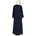 Simple flared abaya- Navy Blue Simple flared abaya- Navy Blue