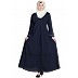 Full Flared abaya- Navy Blue Full Flared abaya- Navy Blue