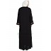Simple flared abaya- Black  Simple flared abaya- Black