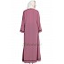 Simple flared abaya- Puce Pink Simple flared abaya- Puce Pink