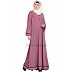 Simple flared abaya- Puce Pink Simple flared abaya- Puce Pink