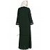 Simple flared abaya- Dark Green Simple flared abaya- Dark Green