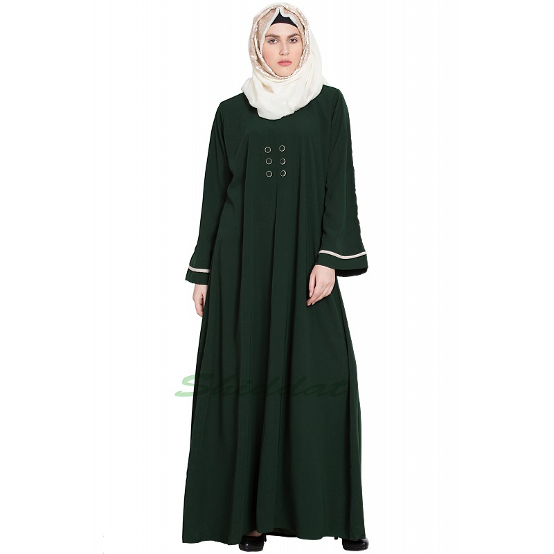 Simple abaya in full-flared | turkish design | Burqa online in India