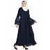 Bell sleeved Umbrella abaya- Navy Blue Bell sleeved Umbrella abaya- Navy Blue