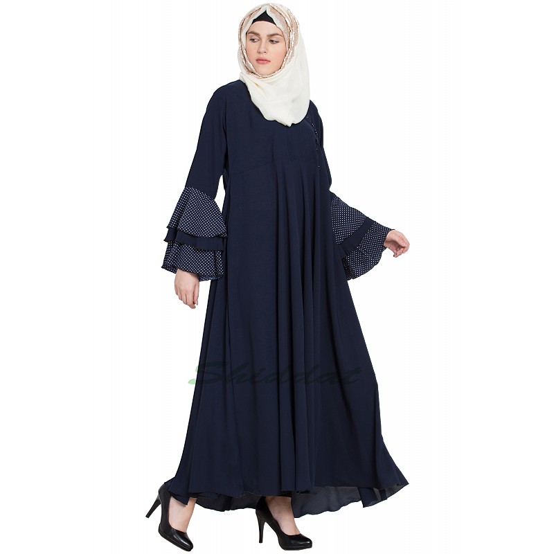 Umbrella abaya in black color  Umbrella design  Burqa 