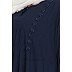 Bell sleeved Umbrella abaya- Navy Blue Bell sleeved Umbrella abaya- Navy Blue