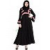 Umbrella abaya with Peach Strip on Top Umbrella abaya with Peach Strip on Top
