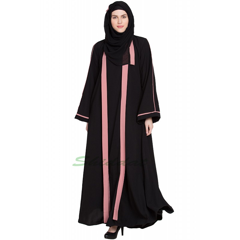 Abaya online- Layered designer abaya at www.shiddat,com