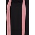 Layered Black abaya with Pink border Layered Black abaya with Pink border