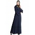 A-line casual abaya- Navy Blue A-line casual abaya- Navy Blue