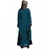 Kaftan abaya with Black border- Teal Green
