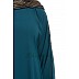 Kaftan abaya with Black border- Teal Green