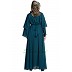 A-line casual abaya- Teal Green