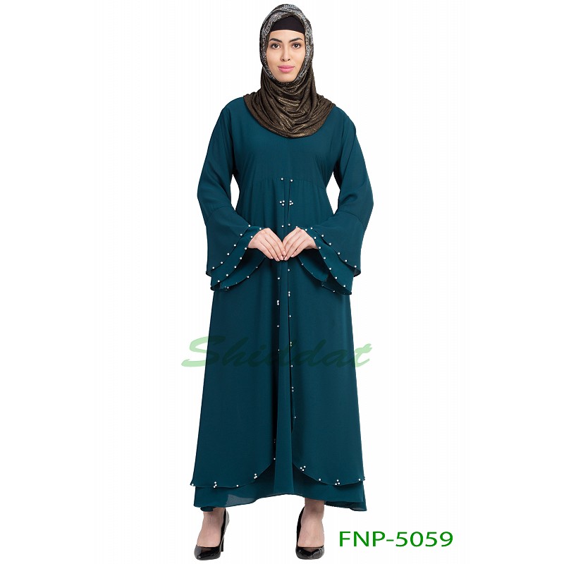 Abaya Layered designer abaya at www.shiddat com