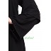 A-line casual abaya- Black