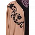 Afghani embroidered Kaftan abaya- Beige