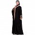 Afghani embroidered Kaftan abaya- Black