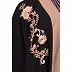 Afghani embroidered Kaftan abaya- Black
