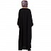 Afghani embroidered Kaftan abaya- Black