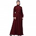 Umbrella abaya with cuff sleeves- Maroon Umbrella abaya with cuff sleeves- Maroon