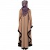 Kaftan abaya with Black border- Beige Kaftan abaya with Black border- Beige