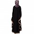 Kaftan abaya with Beige border- Black Kaftan abaya with Beige border- Black