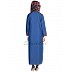 Simple Denim Blue Colored Abaya Simple Denim Blue Colored Abaya