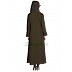 Dark grey colored flayered Abaya Dark grey colored flayered Abaya
