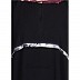 Sophisticated Layered Black Abaya with Printed Border Sophisticated Layered Black Abaya with Printed Border