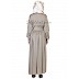 Pleated abaya- Grey  Pleated abaya- Grey