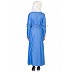 Elegant Royal Blue Denim Coat Style  Abaya with Belt Elegant Royal Blue Denim Coat Style  Abaya with Belt