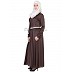 Elegant Full Flair Cocoa-Brown colored Abaya Elegant Full Flair Cocoa-Brown colored Abaya