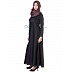 Elegant Black colored  Full Flair Abaya  Elegant Black colored  Full Flair Abaya