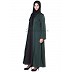 Classic Green Kimono Abaya - Double Layer Classic Green Kimono Abaya - Double Layer
