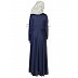 Elegant Navy Blue colored Abaya with  pearl buttons on chest Elegant Navy Blue colored Abaya with  pearl buttons on chest