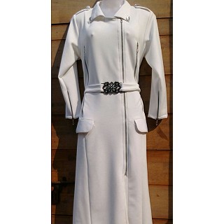 Elegant Coat Style white colored Abaya