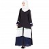Tri colored front open abaya  Tri colored front open abaya