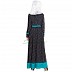 Abaya with white polka dots Abaya with white polka dots