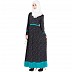 Abaya with white polka dots Abaya with white polka dots