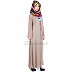 Classic Kimono Abaya - Sky blue and Dark beige Classic Kimono Abaya - Sky blue and Dark beige