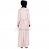 Peach glossy abaya - Glace lycra fabric Peach glossy abaya - Glace lycra fabric