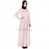 Peach glossy abaya - Glace lycra fabric Peach glossy abaya - Glace lycra fabric
