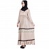 Frock style abaya - Beige colored Frock style abaya - Beige colored