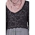 Lace Abaya - Black Lace Abaya - Black